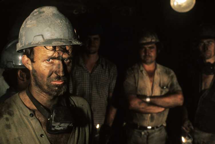 Mine workers
